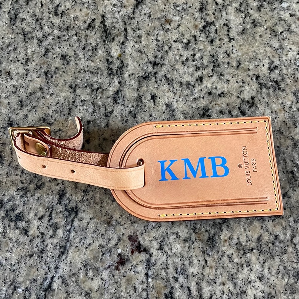 Authentic LV luggage tag